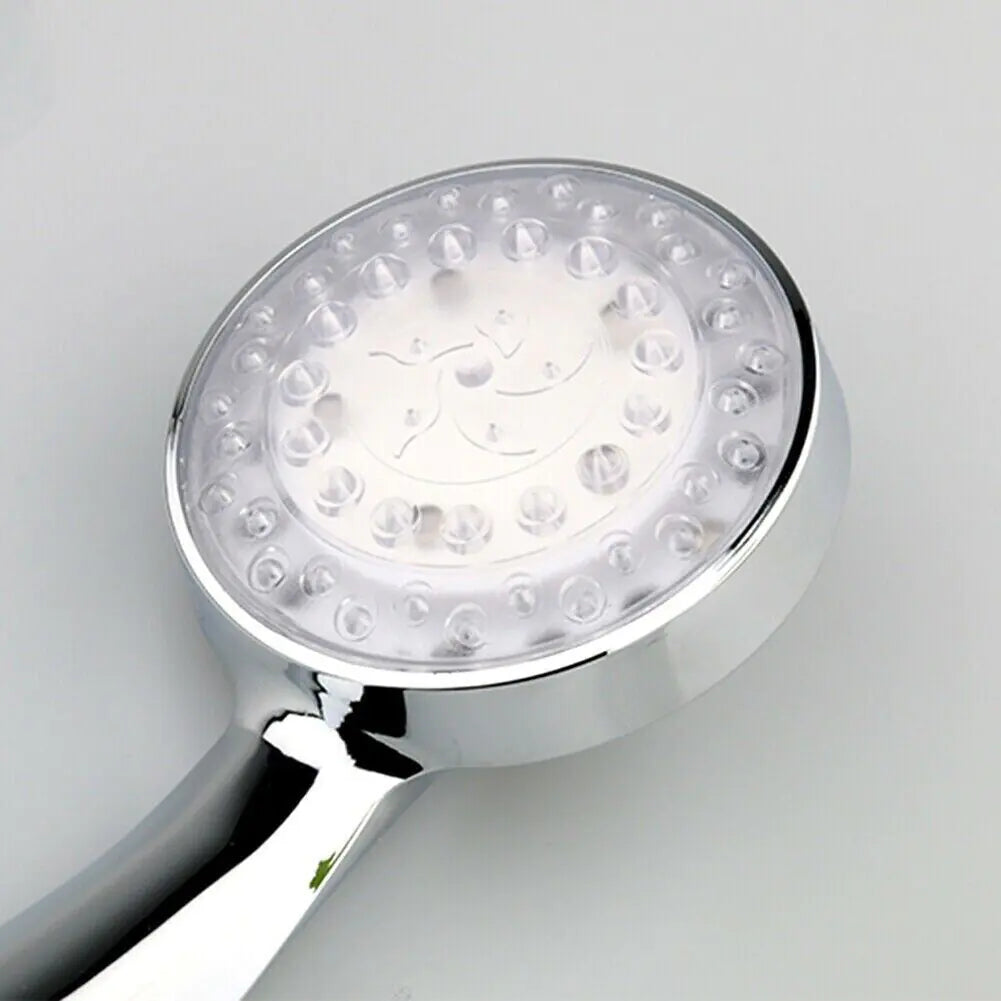 Handheld 7 Color Changing LED GlowLight Shower Head Nest & Nova
