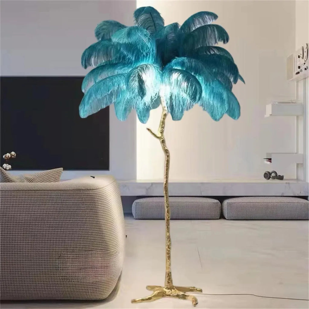 Decorative Resin Feather Floor Lamp NovaNest Co.