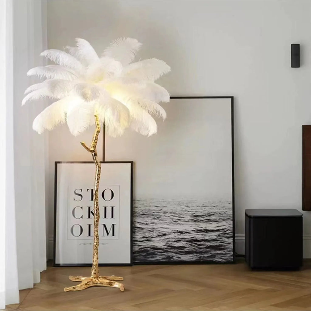 Decorative Resin Feather Floor Lamp NovaNest Co.