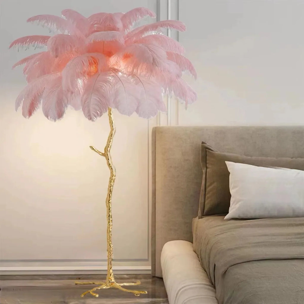 Decorative Resin Feather Floor Lamp NovaNest Co.