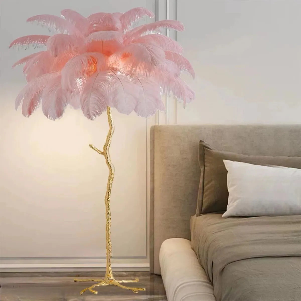 Decorative Resin Feather Floor Lamp NovaNest Co.
