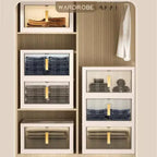Collapsible Closet Organizer Bins with Doors
