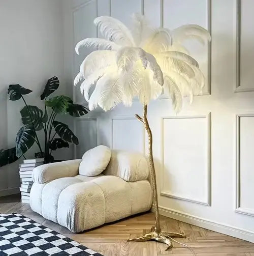 Feather Copper Floor Lamp NovaNest Co.