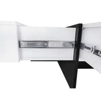 White Sleek Storage Coffee Table NovaNest Co.