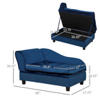 Chic Small Dog Lounger with Storage