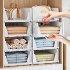 5-Pack Stackable Closet Storage Bins Nest & Nova