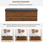 49-inch Dual Door Ottoman Bench