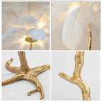 Decorative Resin Feather Floor Lamp NovaNest Co.