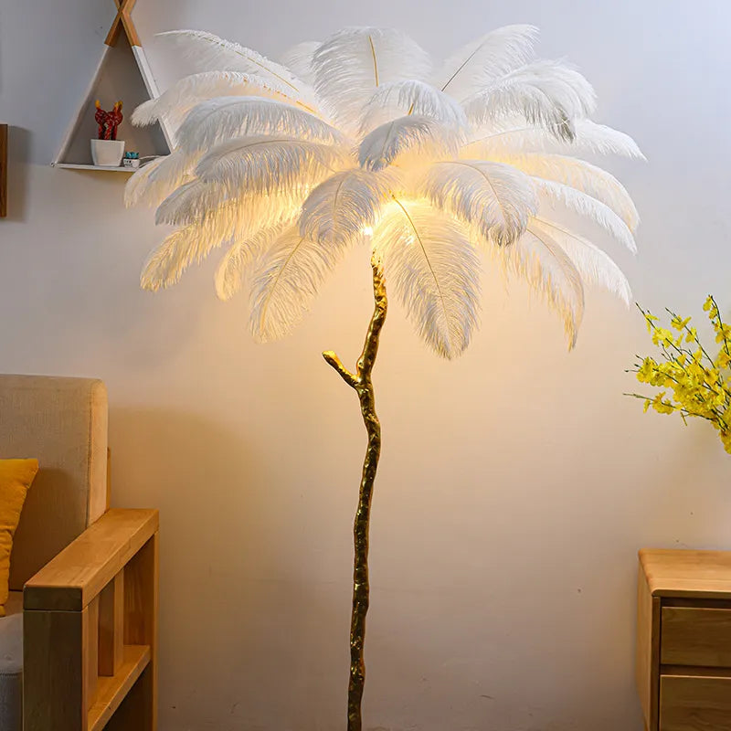 Feather Copper Floor Lamp NovaNest Co.