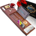 Deluxe Adjustable Bathtub Caddy with Spa Features NovaNest Co.