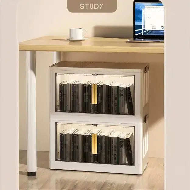 Collapsible Closet Organizer Bins with Doors