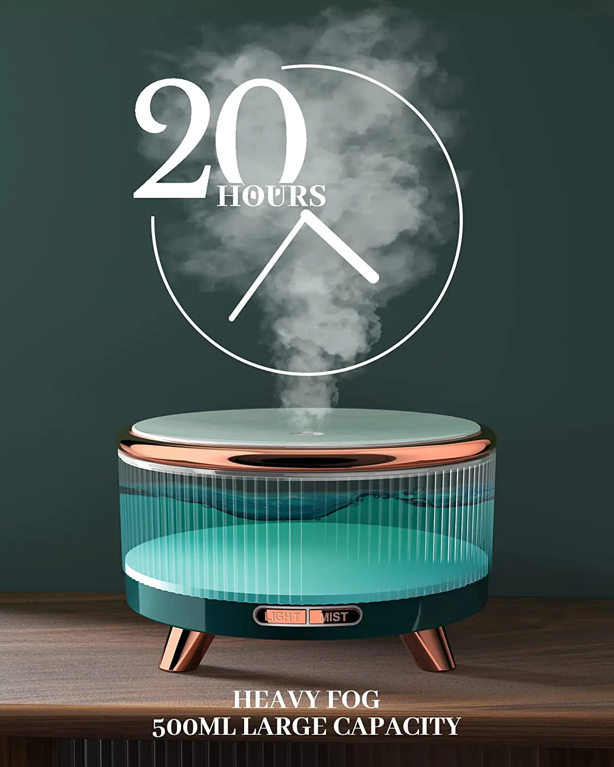 Emerald Quiet Essence LED Diffuser NovaNest Co.