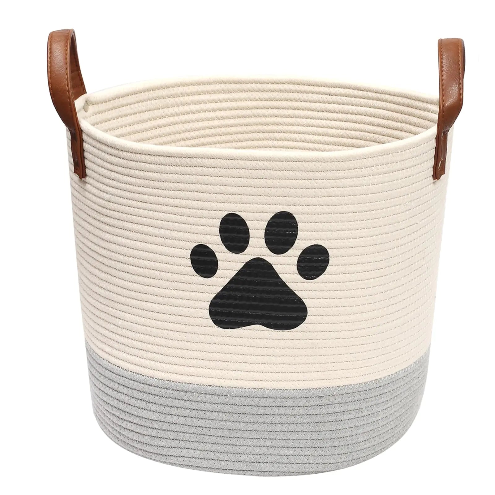 Puppy Playtime Organizer Bin - Cotton Rope, Stylish Storage for Toys & Accessories Nest & Nova