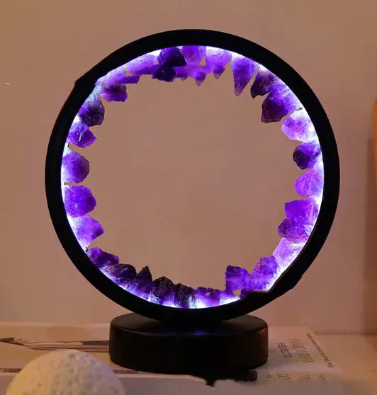 Earth Gemstone Glow LED Lamp NovaNest Co.