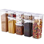 8pc Clear Airtight Canister Set with Twist Lids