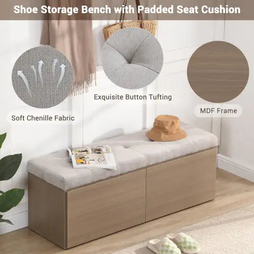 49-Inch Multi-Storage Ottoman