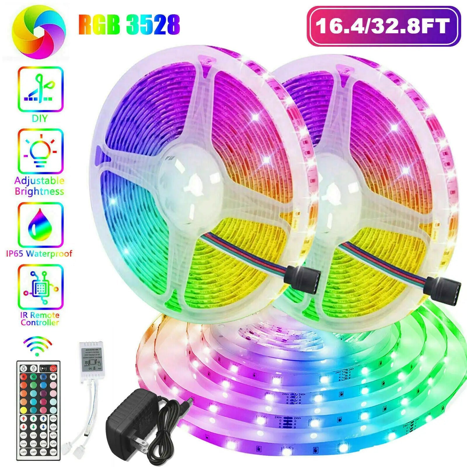 32FT 22 Color Changing LED Strip Kit Nest & Nova