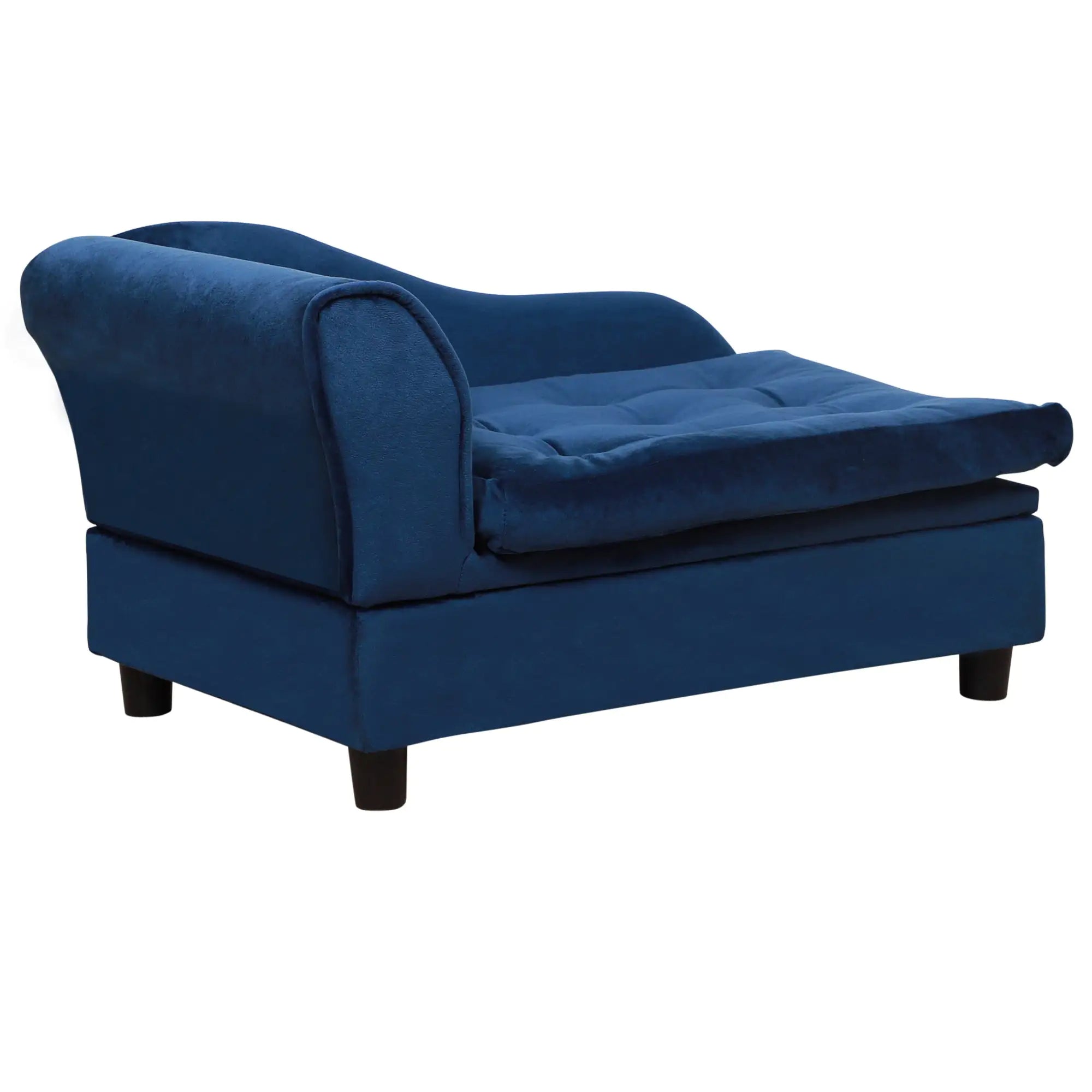 Chic Small Dog Lounger with Storage