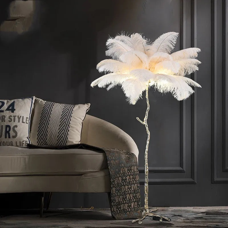 Feather Copper Floor Lamp NovaNest Co.