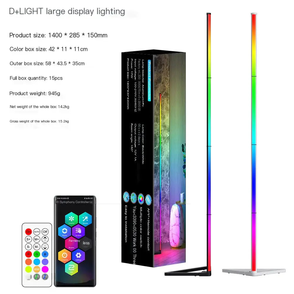 Smart RGB Floor Lamp with Bluetooth & IR Remote Nest & Nova